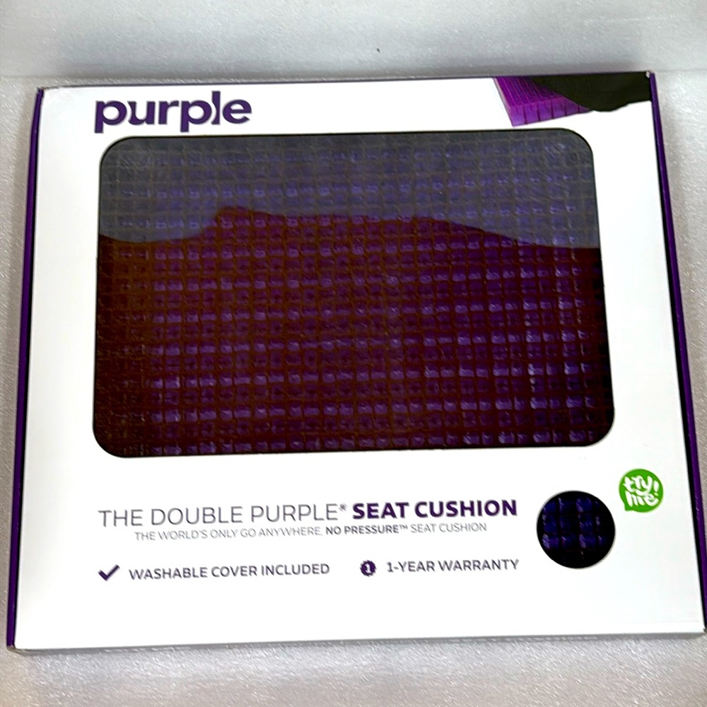NWT Purple The Double Purple Seat Cushion